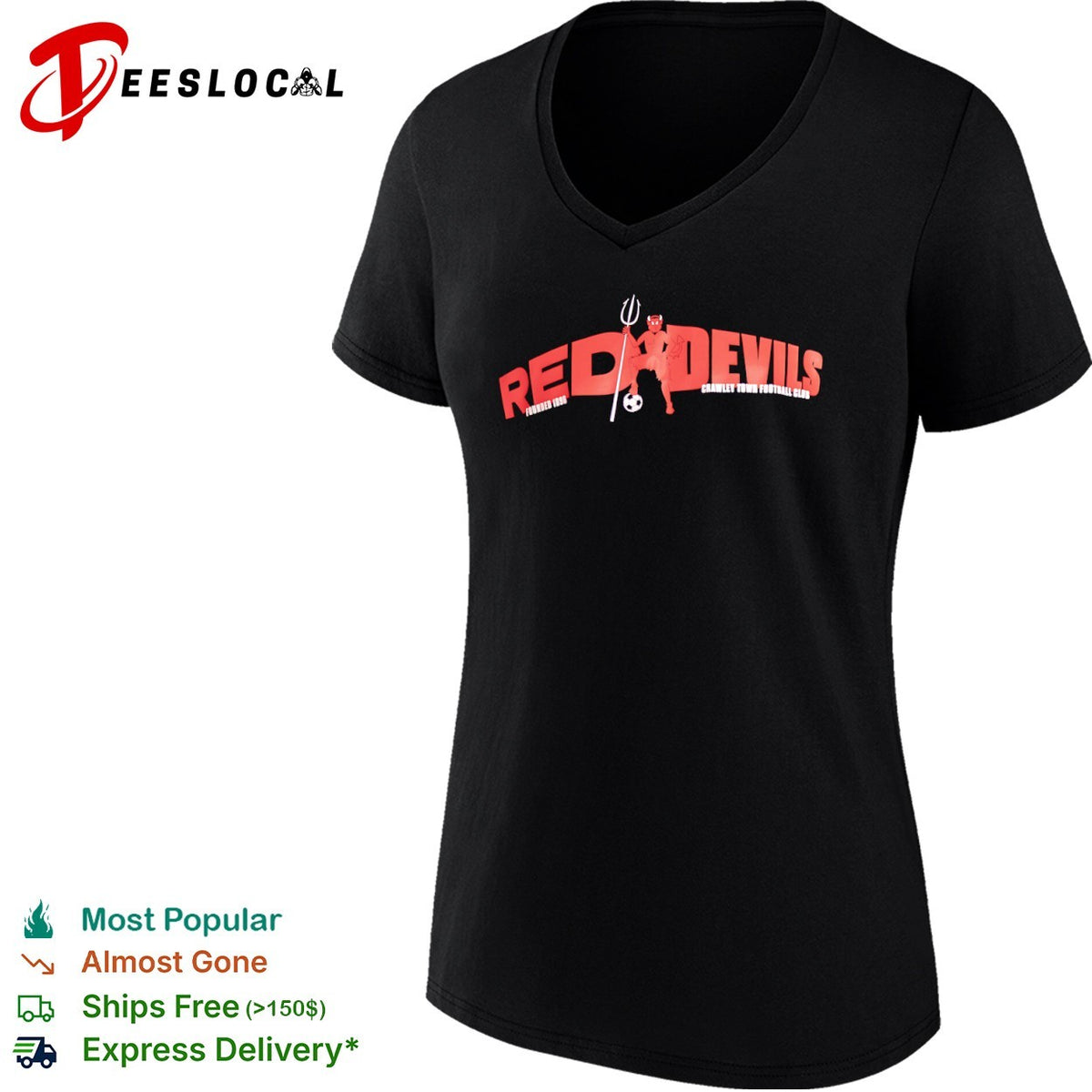 Crawley Town Football Club Red Devils Founded 1896 shirt
