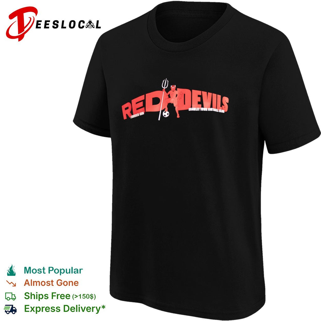 Crawley Town Football Club Red Devils Founded 1896 shirt