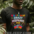 Crazy Hispanic Fan San Antonio Basketball Fiesta T Shirt