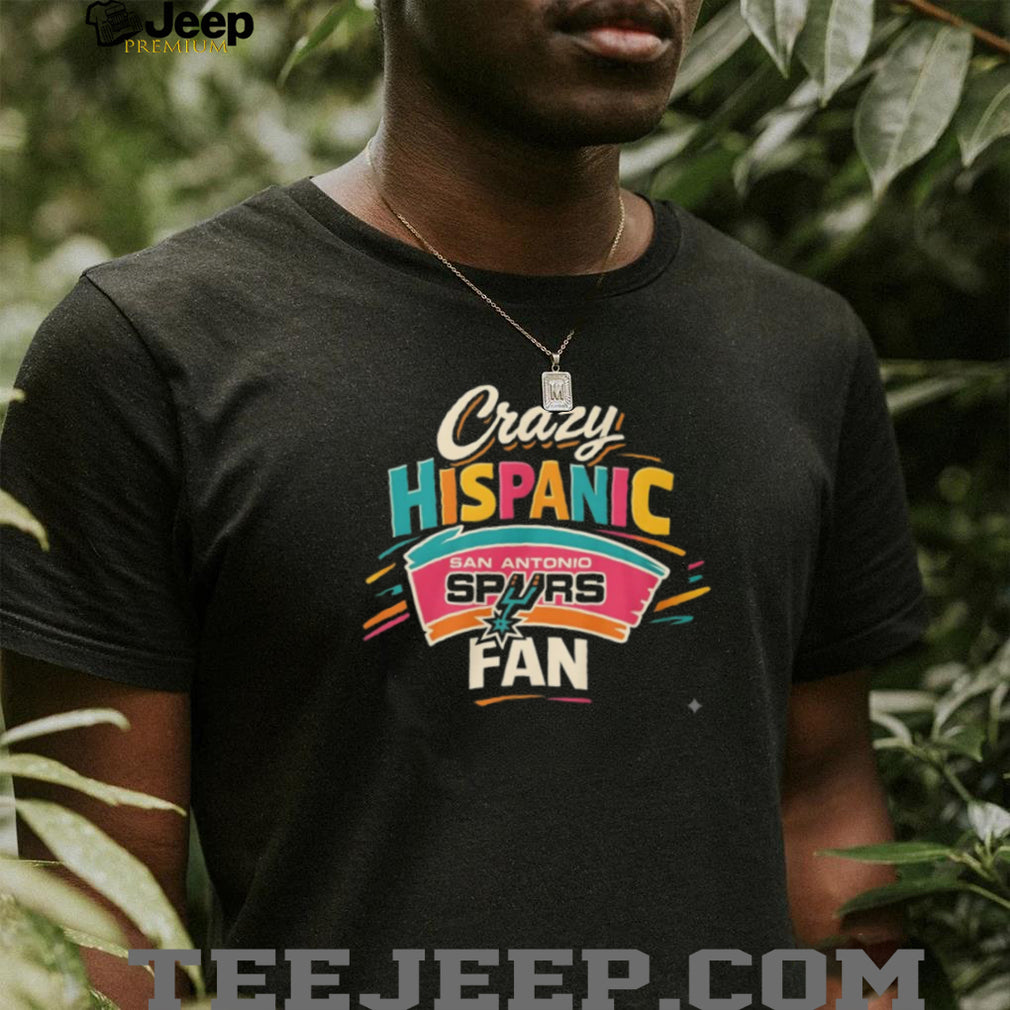 Crazy Hispanic Fan San Antonio Spurs Retro Colorful T Shirt