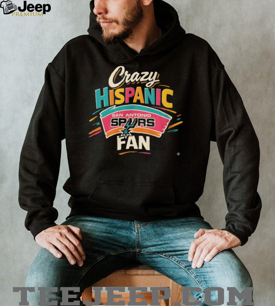 Crazy Hispanic Fan San Antonio Spurs Retro Colorful T Shirt