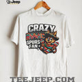 Crazy Hispanic Spurs Fan Coyote Mascot Maracas T Shirt