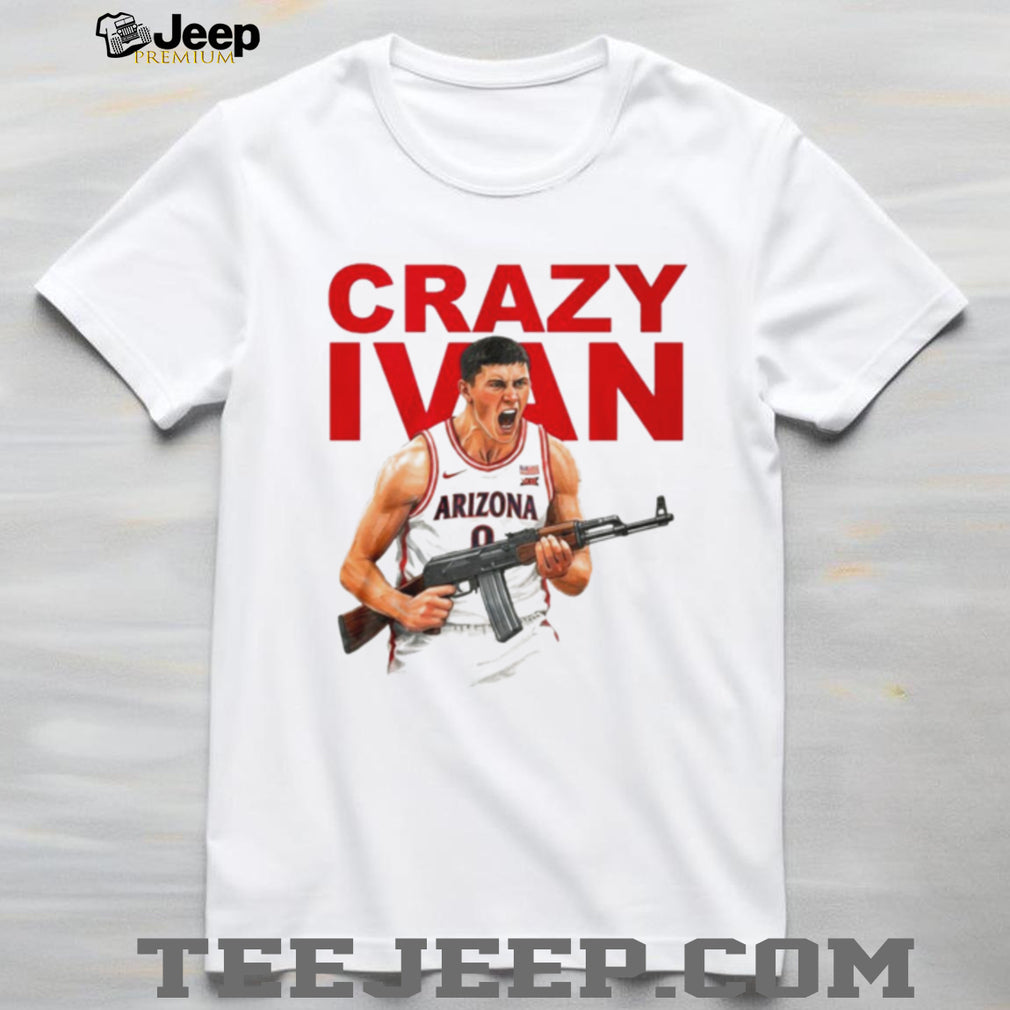 Crazy Ivan Arizona Basketball Player With Rifle Parody T Shirt