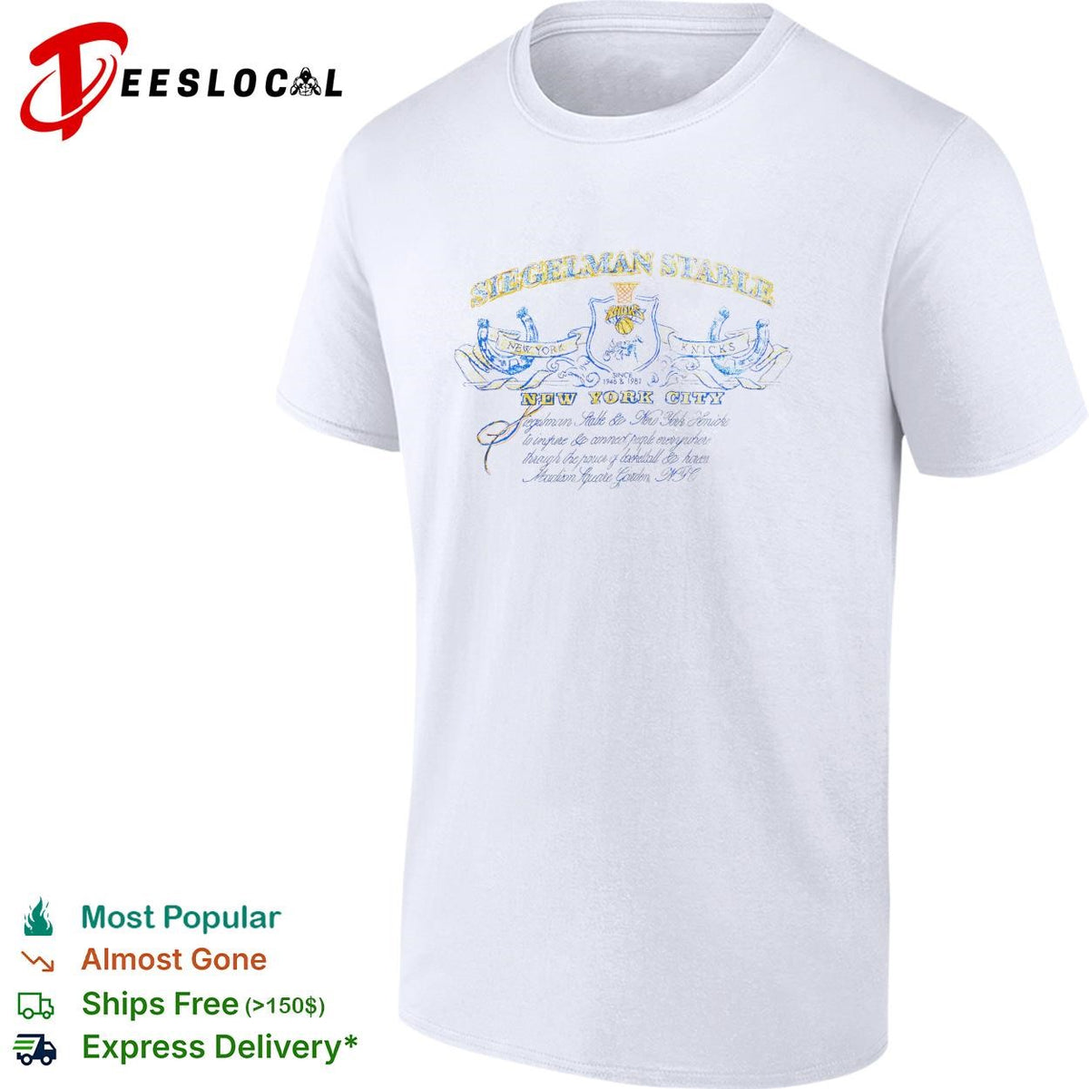 Crest harness racing horse emblem city shirt