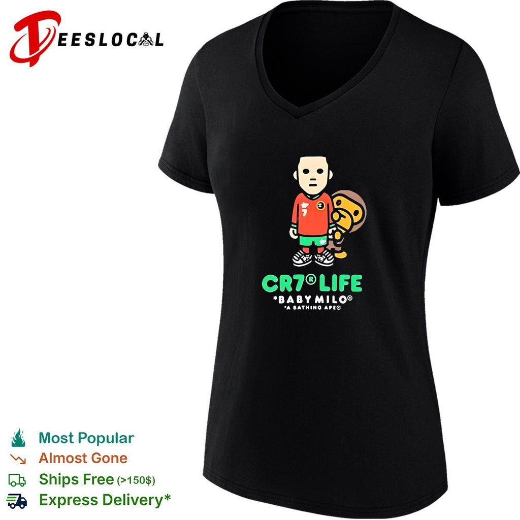 Cristiano Ronaldo Portugal national team CR7 Life Baby Milo A Bathing Ape shirt