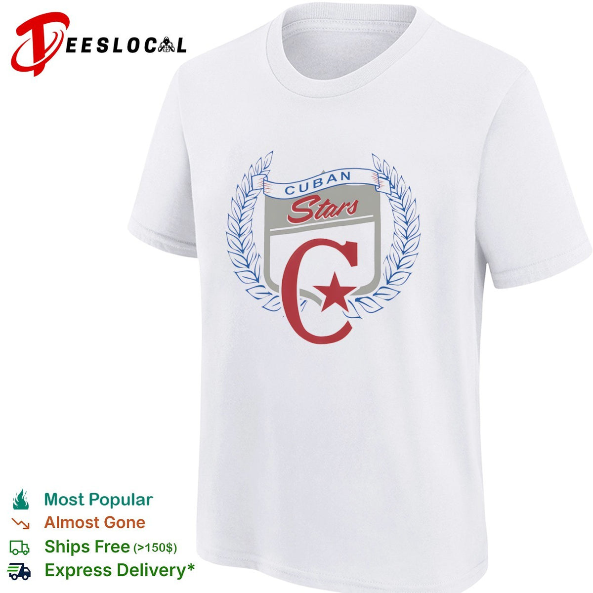 Cuban Stars star wreath shirt
