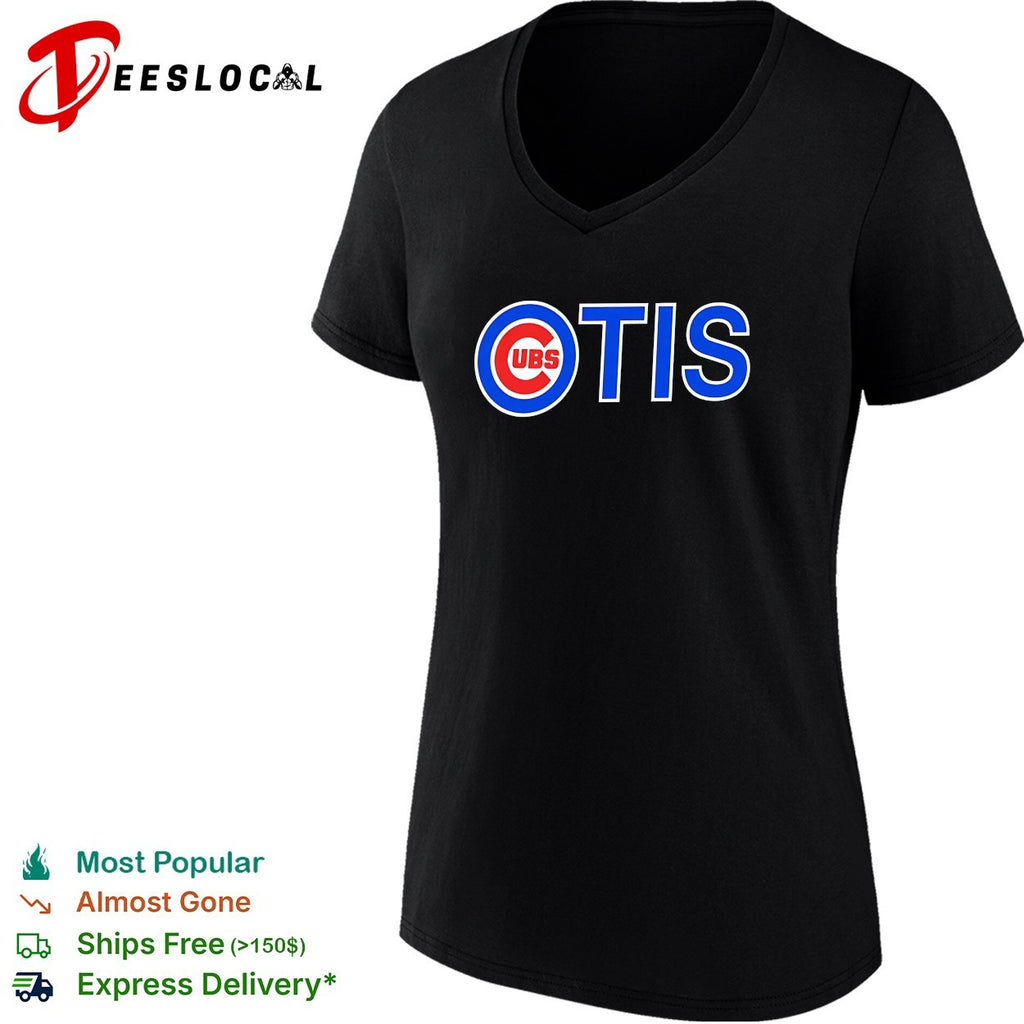 Cubs Otis Chicago Cubs Major League Baseball logo parody team name shirt