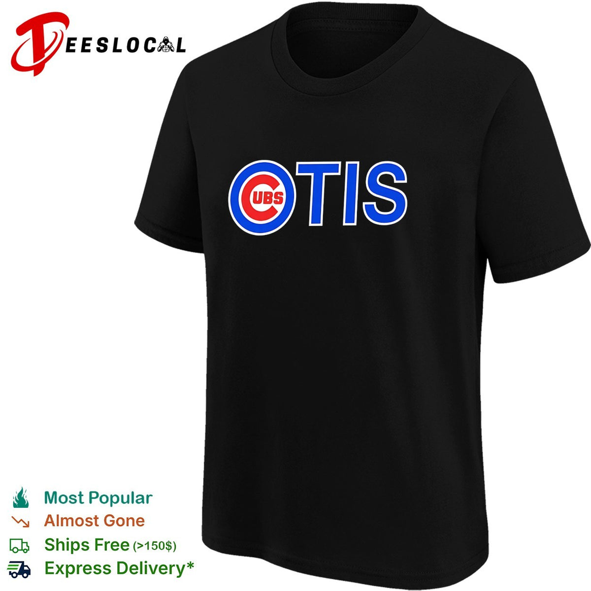 Cubs Otis Chicago Cubs Major League Baseball logo parody team name shirt