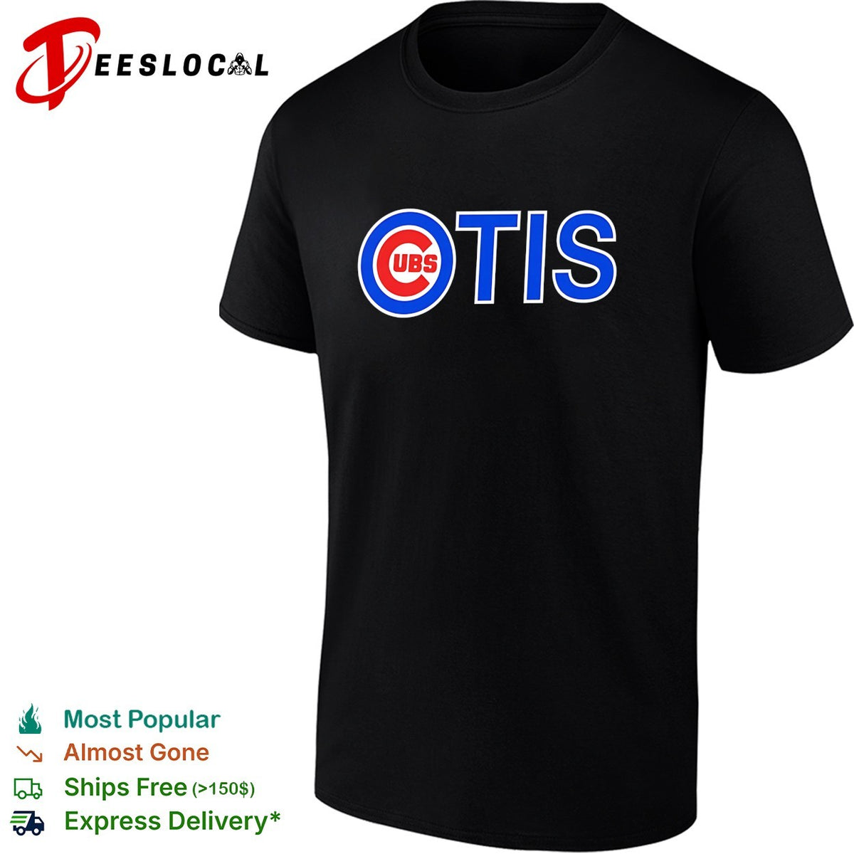 Cubs Otis Chicago Cubs Major League Baseball logo parody team name shirt