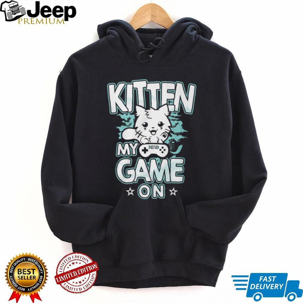 Cute Kitten My Game On Retro Gamer Cat Video Game Lover T Shirt