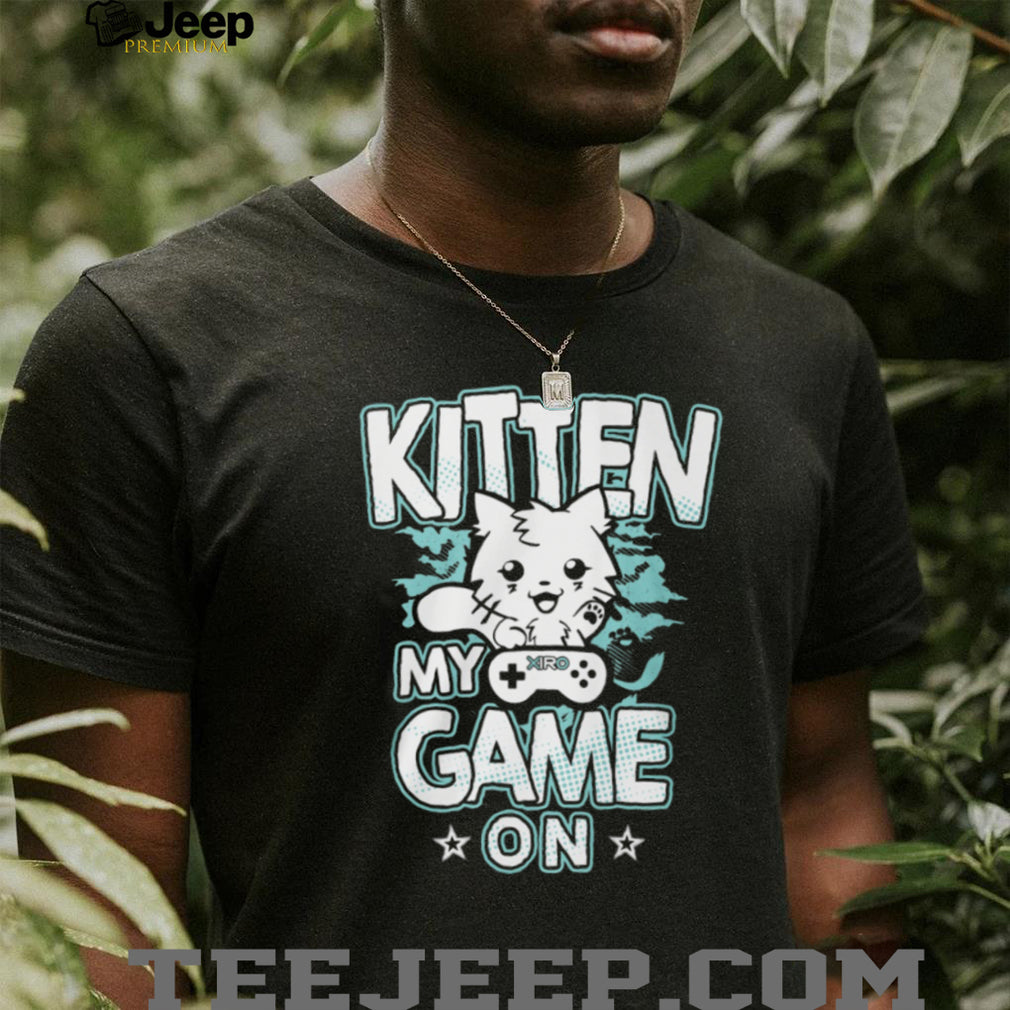 Cute Kitten My Game On Retro Gamer Cat Video Game Lover T Shirt