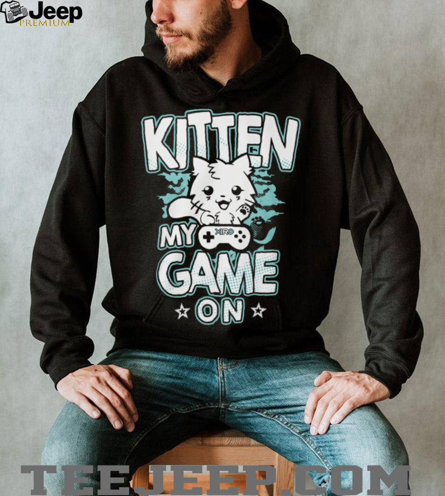 Cute Kitten My Game On Retro Gamer Cat Video Game Lover T Shirt