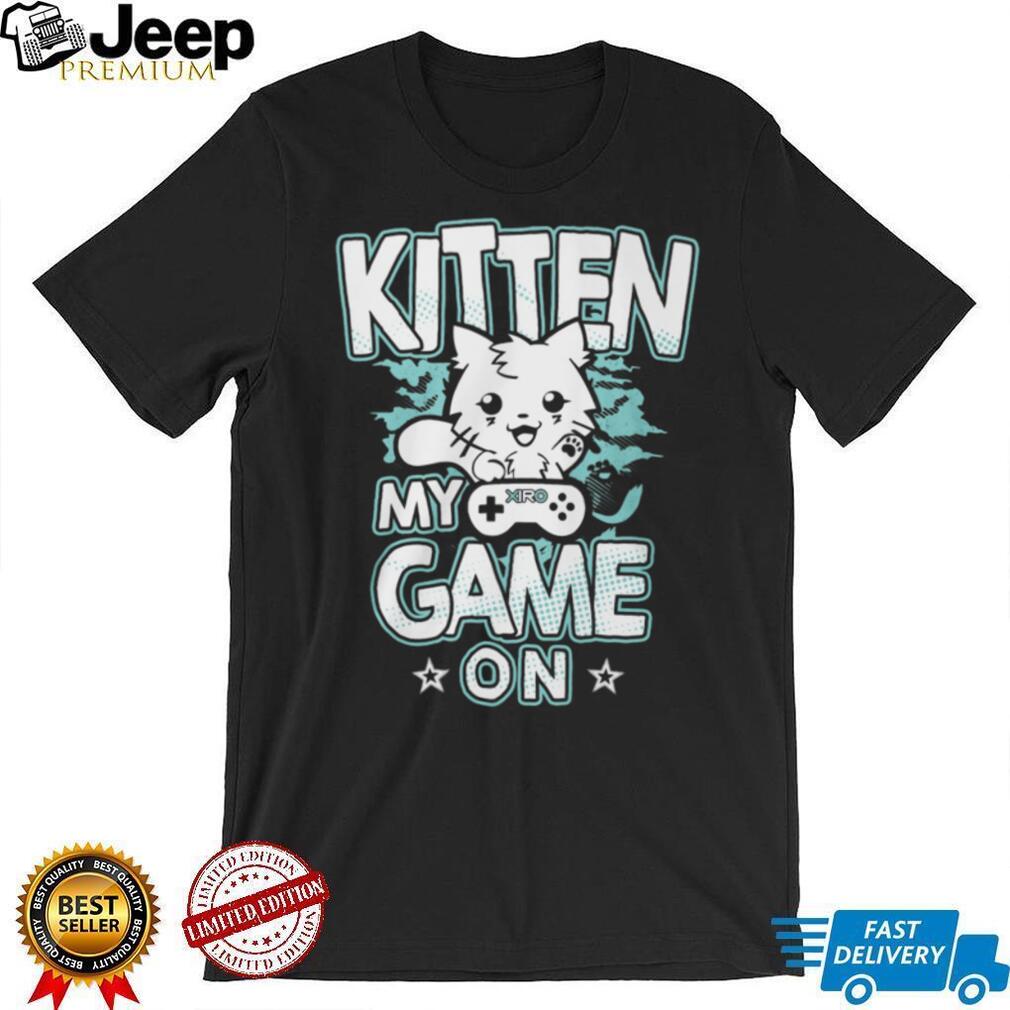 Cute Kitten My Game On Retro Gamer Cat Video Game Lover T Shirt