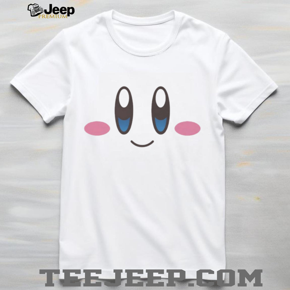 Cute Pink Character Face Minimalist Graphic T Shirt