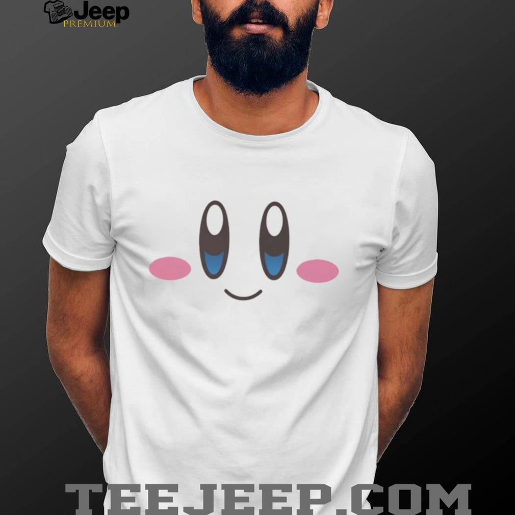 Cute Pink Character Face Minimalist Graphic T Shirt