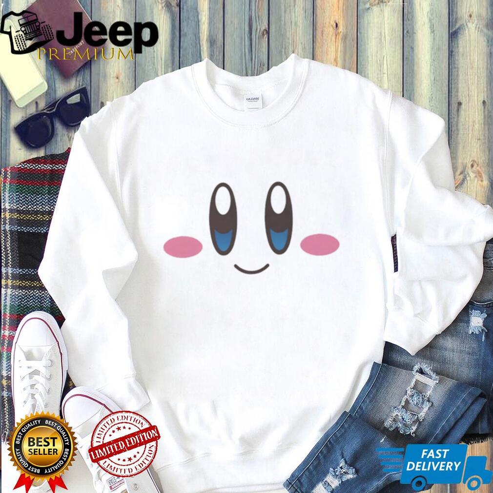 Cute Pink Character Face Minimalist Graphic T Shirt