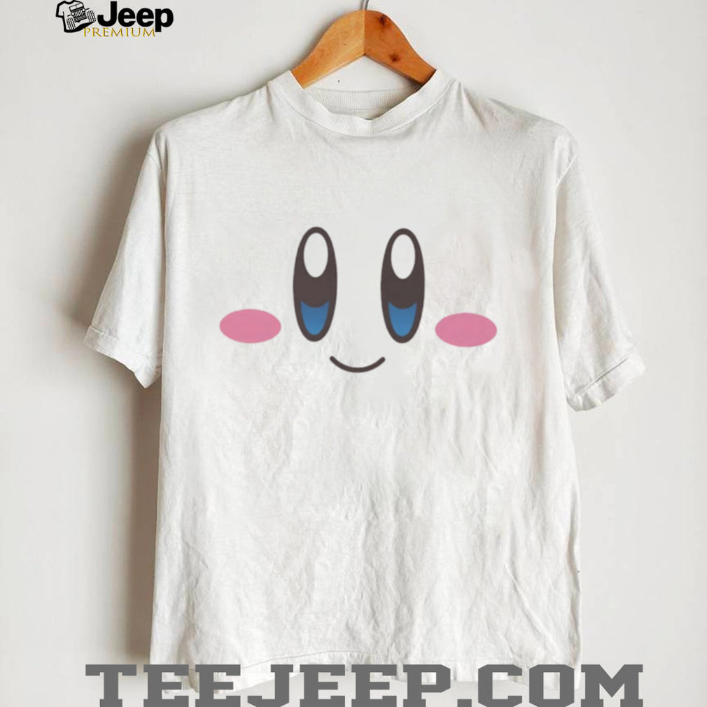 Cute Pink Character Face Minimalist Graphic T Shirt