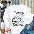 Cute Rolling Fatties Funny Chubby Cat Massage Comfort Colors T Shirt