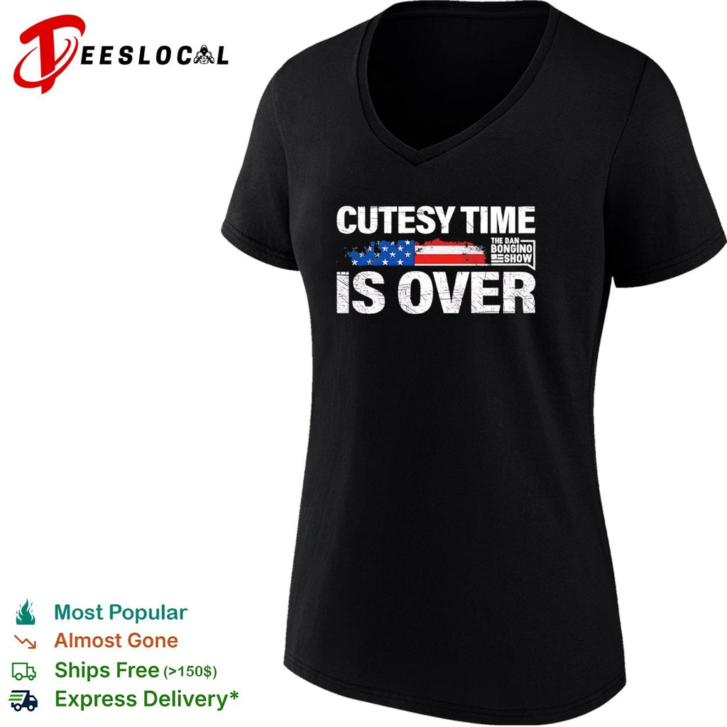 Cutesy time is over the Dan Bongino show American flag shirt