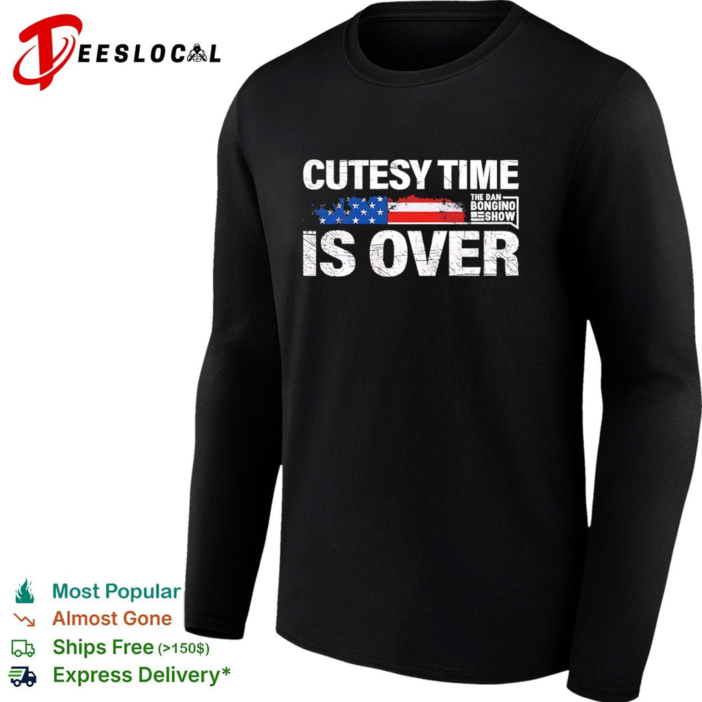 Cutesy time is over the Dan Bongino show American flag shirt