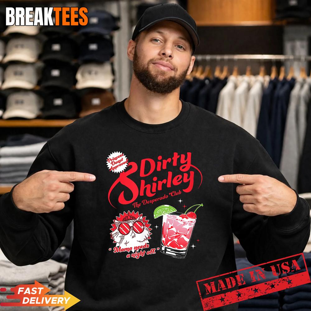 DCC Dirty Shirley Desperado Club Ad with Princess Donut Book Shirt