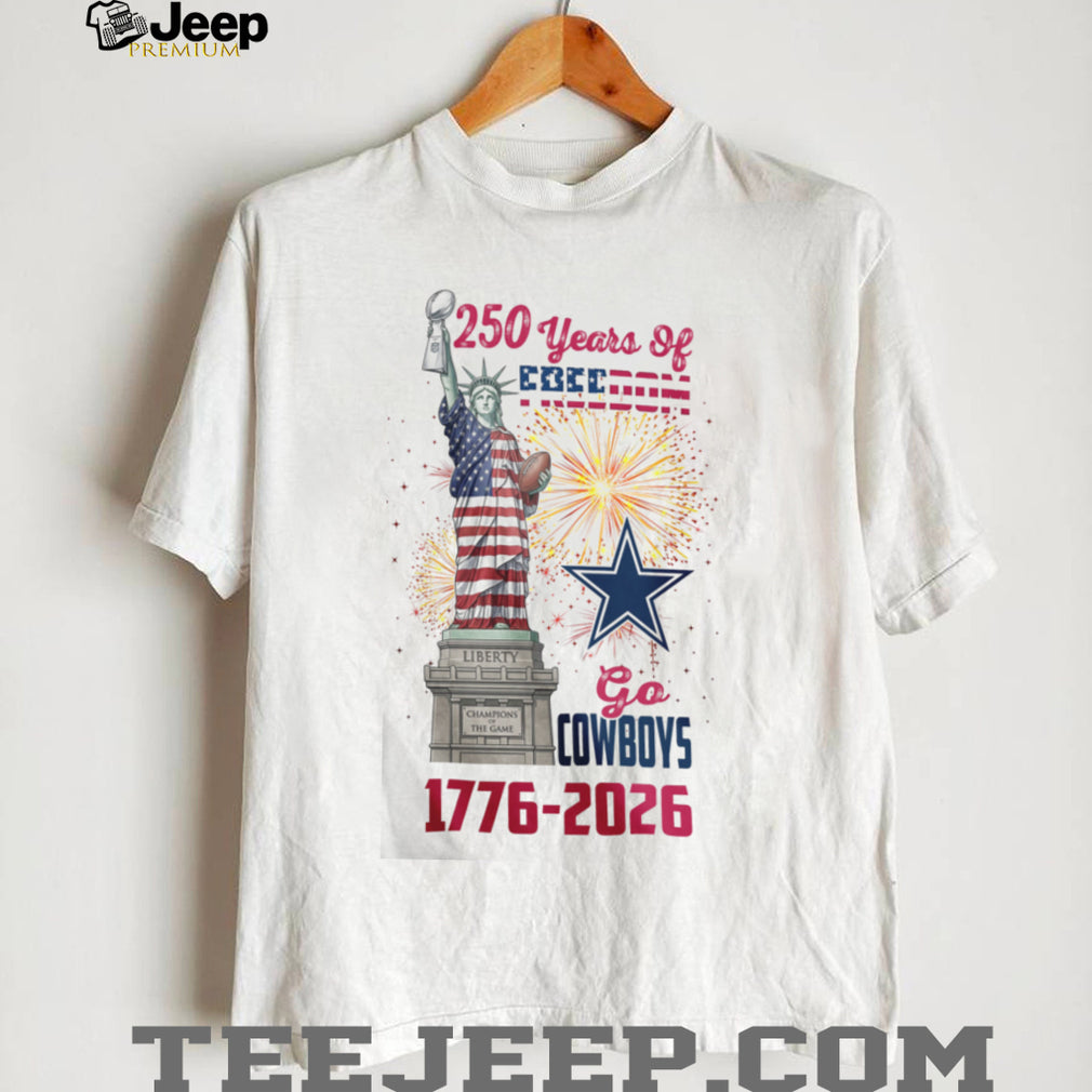 Dallas Cowboys 250 Years Of Freedom 1776 2026 USA Semiquincentennial T Shirt