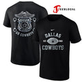 Dallas Cowboys law enforcement tribute protect and serve logo shirt