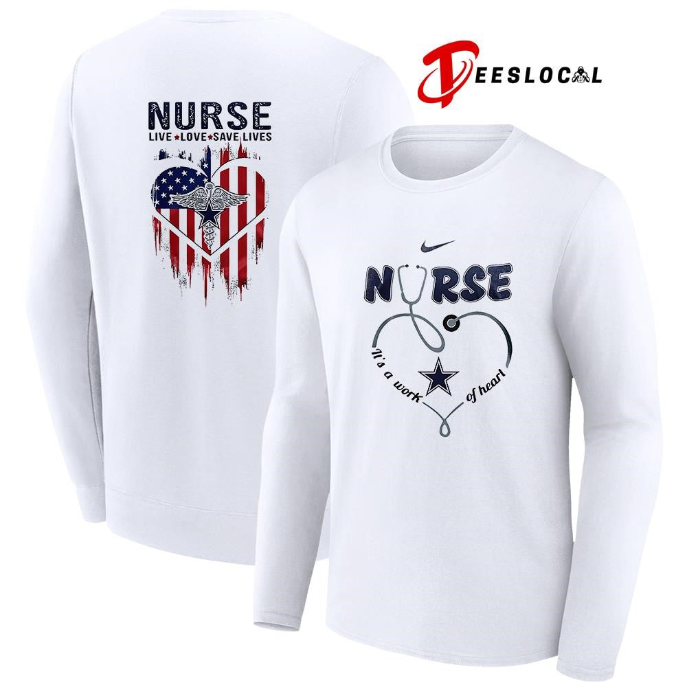 Dallas Cowboys x Army nurse it’s a work of heart shirt