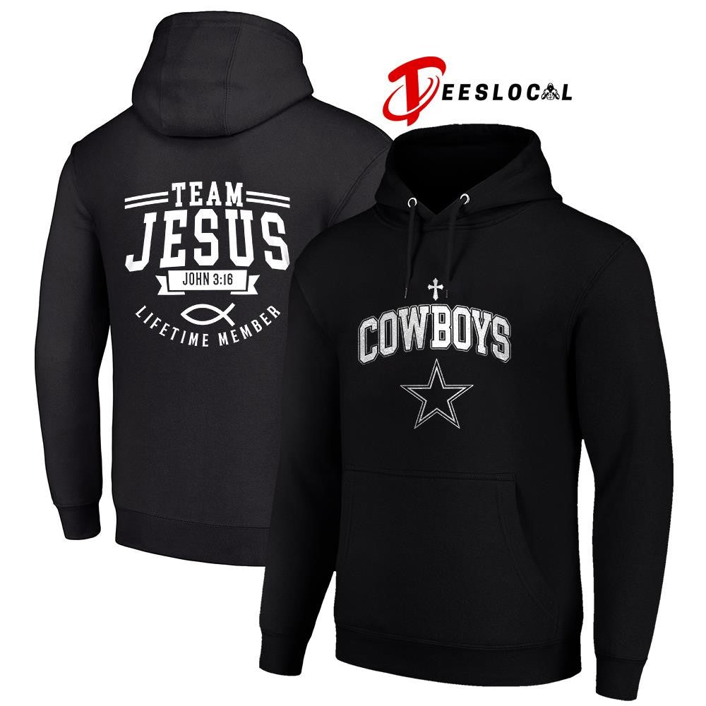 Dallas Cowboys x team Jesus lifetime member John 3 16 logo shirt