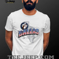 Dallas Football Mascot State Map Graphic T Shirt