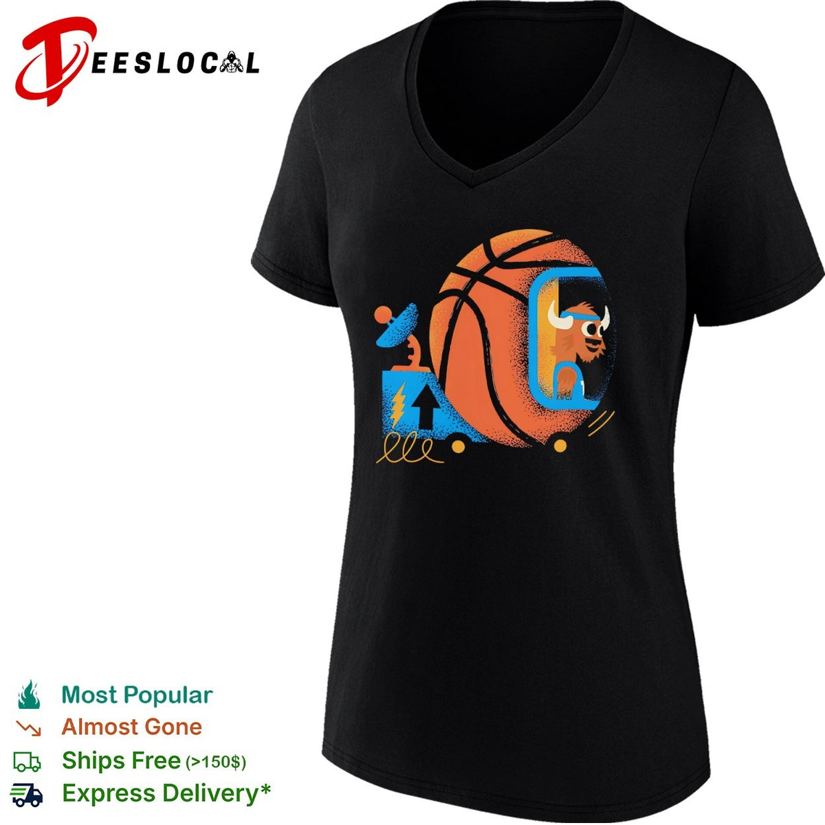 Dallas Mavericks Buffalo Mascot Driving Basketball Satellite Retro Space Fun shirt