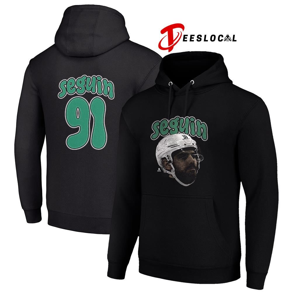 Dallas Stars Tyler Seguin portrait name and number shirt