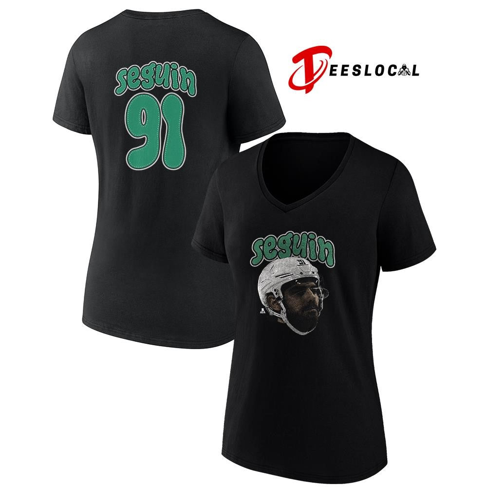 Dallas Stars Tyler Seguin portrait name and number shirt