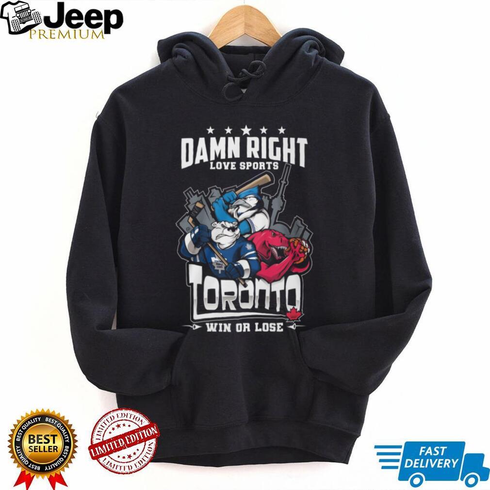 Damn Right Love Sports Toronto Teams Mascots Skyline T Shirt