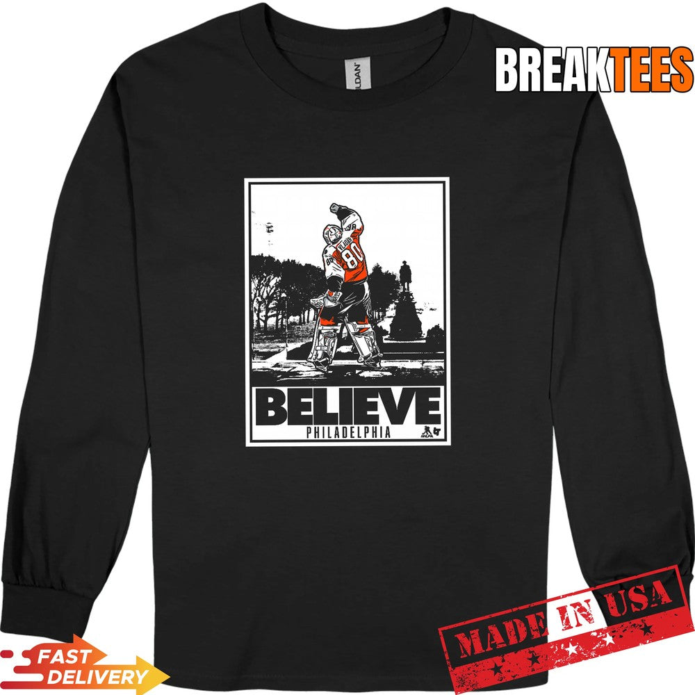 Dan Vladar Believe Poster Philadelphia Hockey Shirt