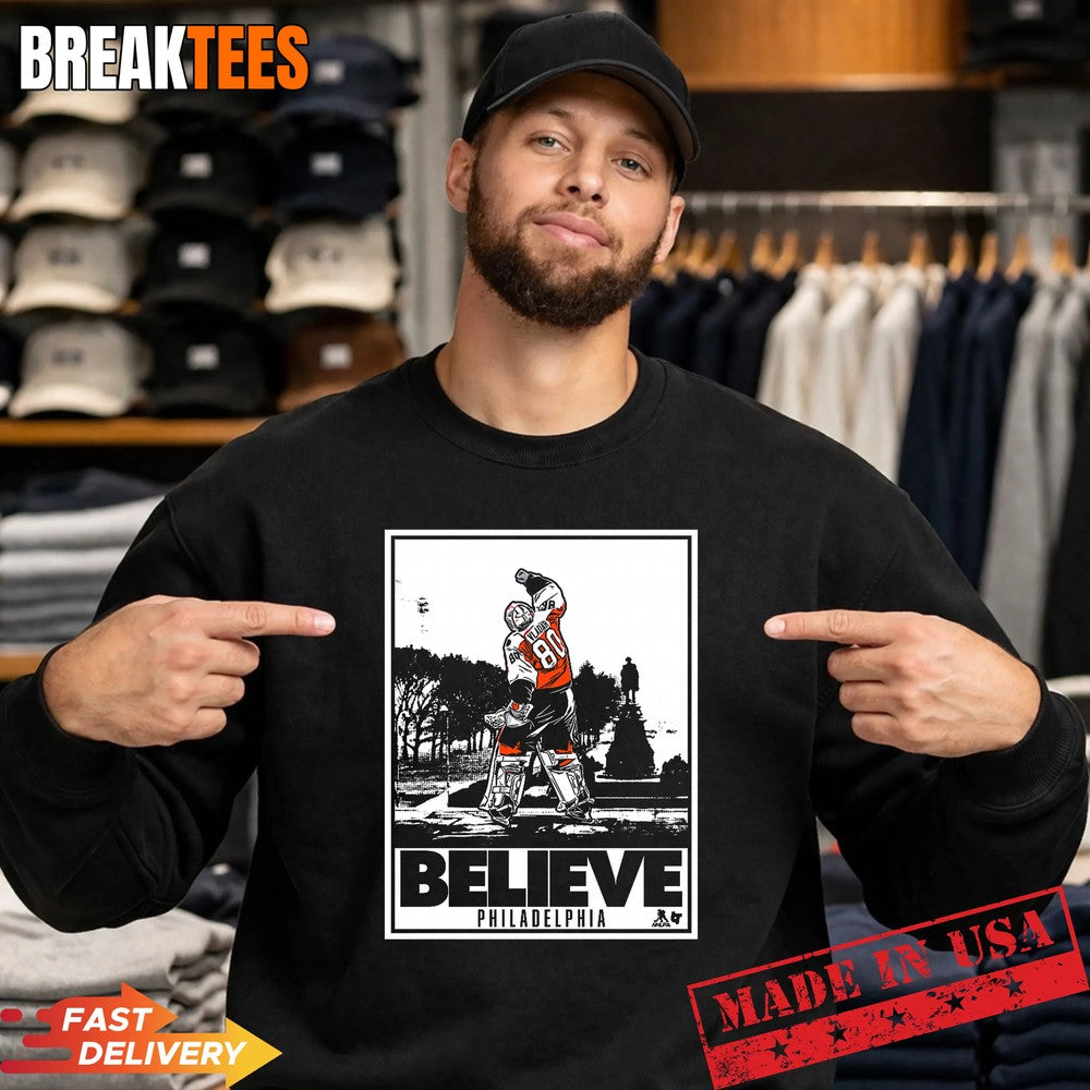 Dan Vladar Believe Poster Philadelphia Hockey Shirt