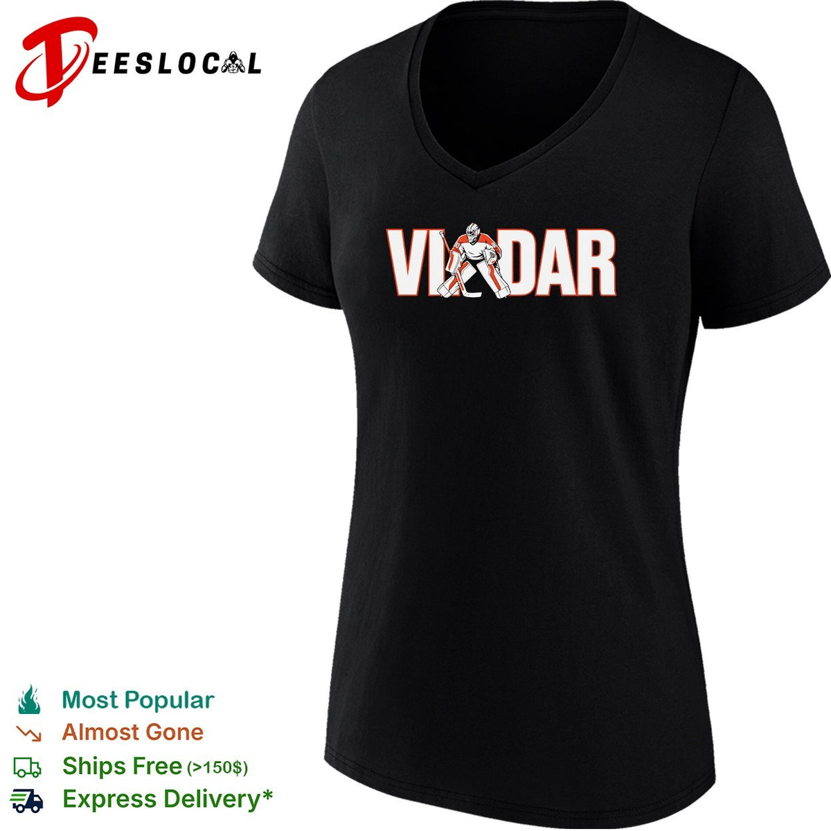 Dan Vladar Philadelphia Flyers goalie typography shirt