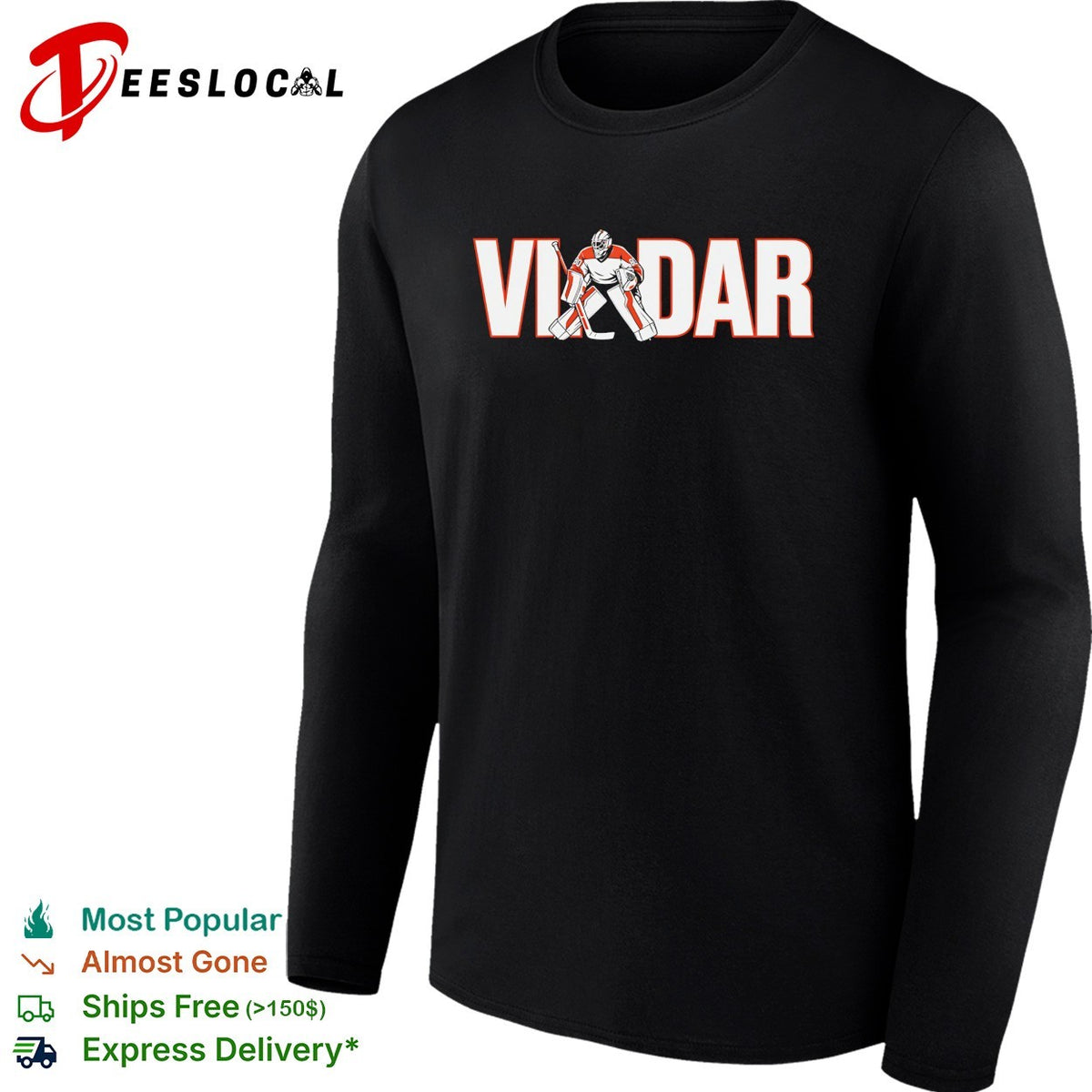 Dan Vladar Philadelphia Flyers goalie typography shirt