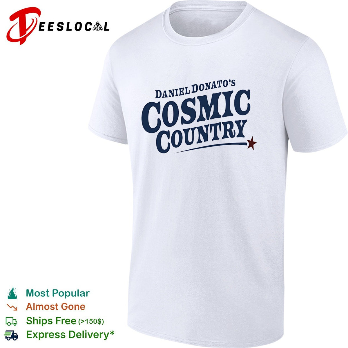 Daniel Donato’s Cosmic Country logo typography shirt