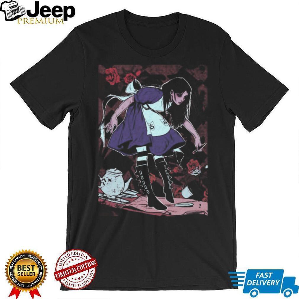 Dark Alice In Wonderland Goth Grunge Aesthetic Graphic T Shirt