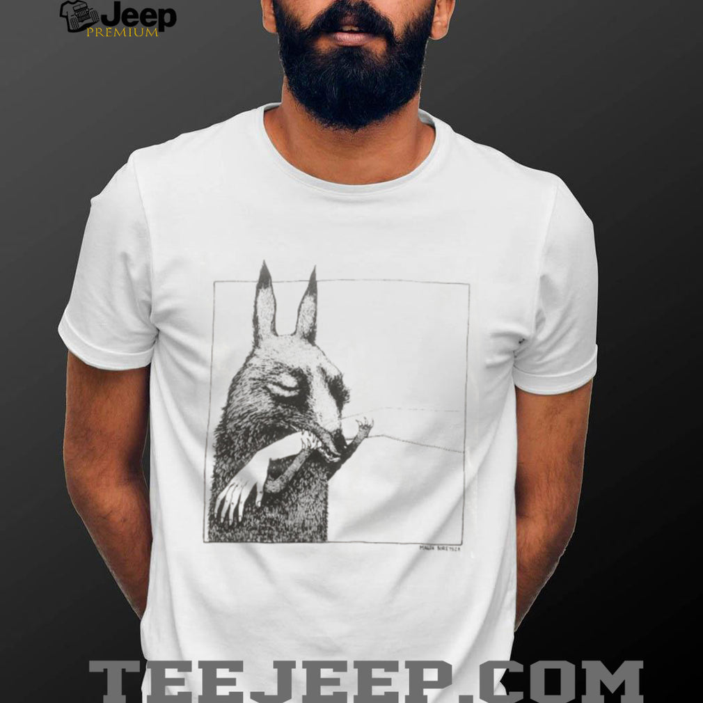 Dark Fantasy Art Rabbit Holding Human Hand T Shirt