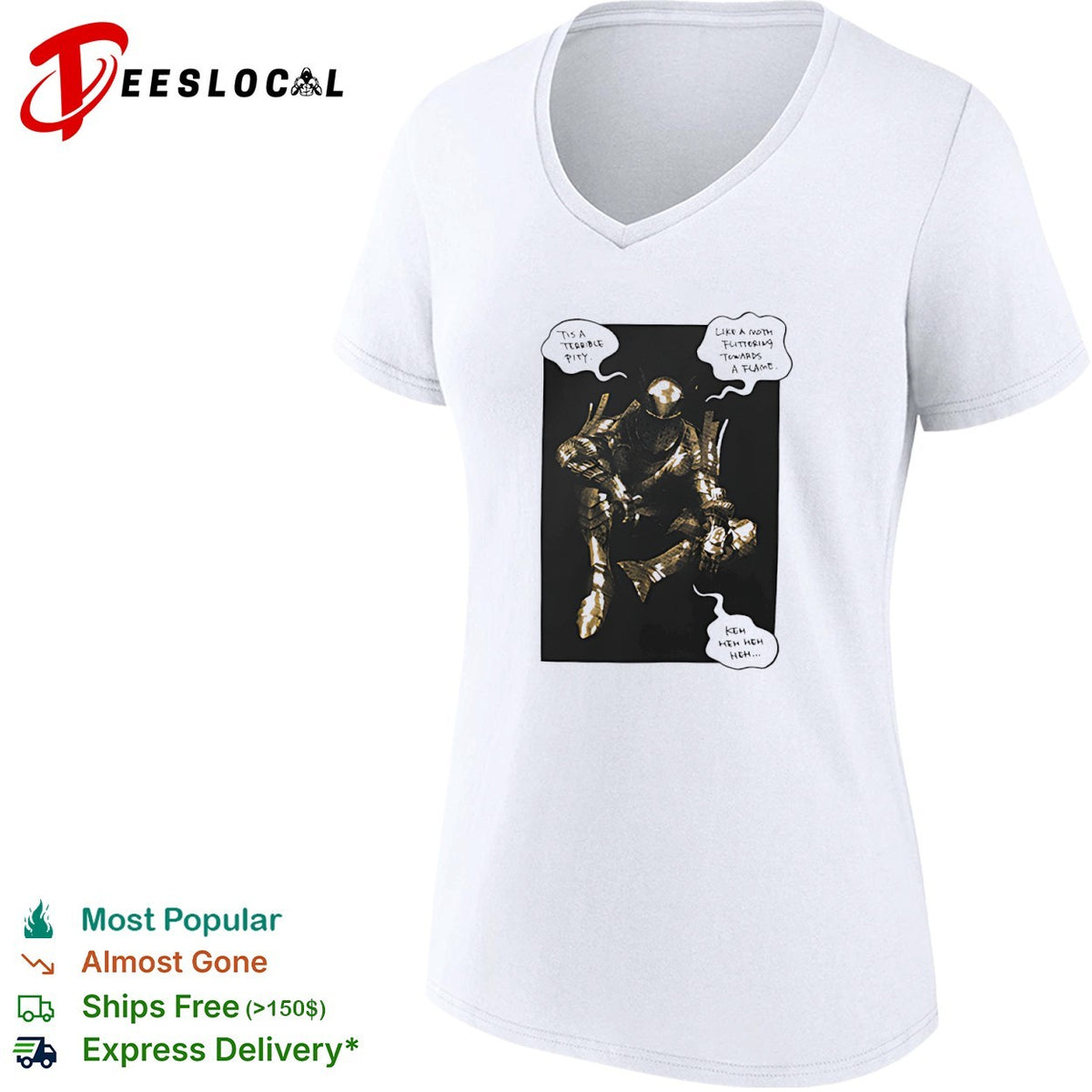 Dark Souls Knight Tis a Terrible Pity Like a Moth Fluttering Towards a Flame shirt