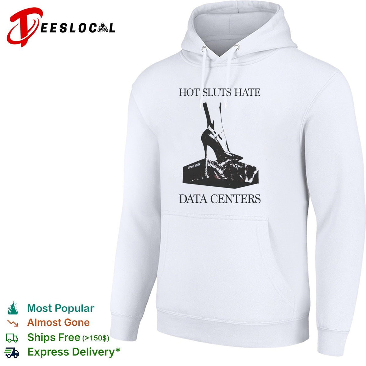 Data centers high heel hate shirt