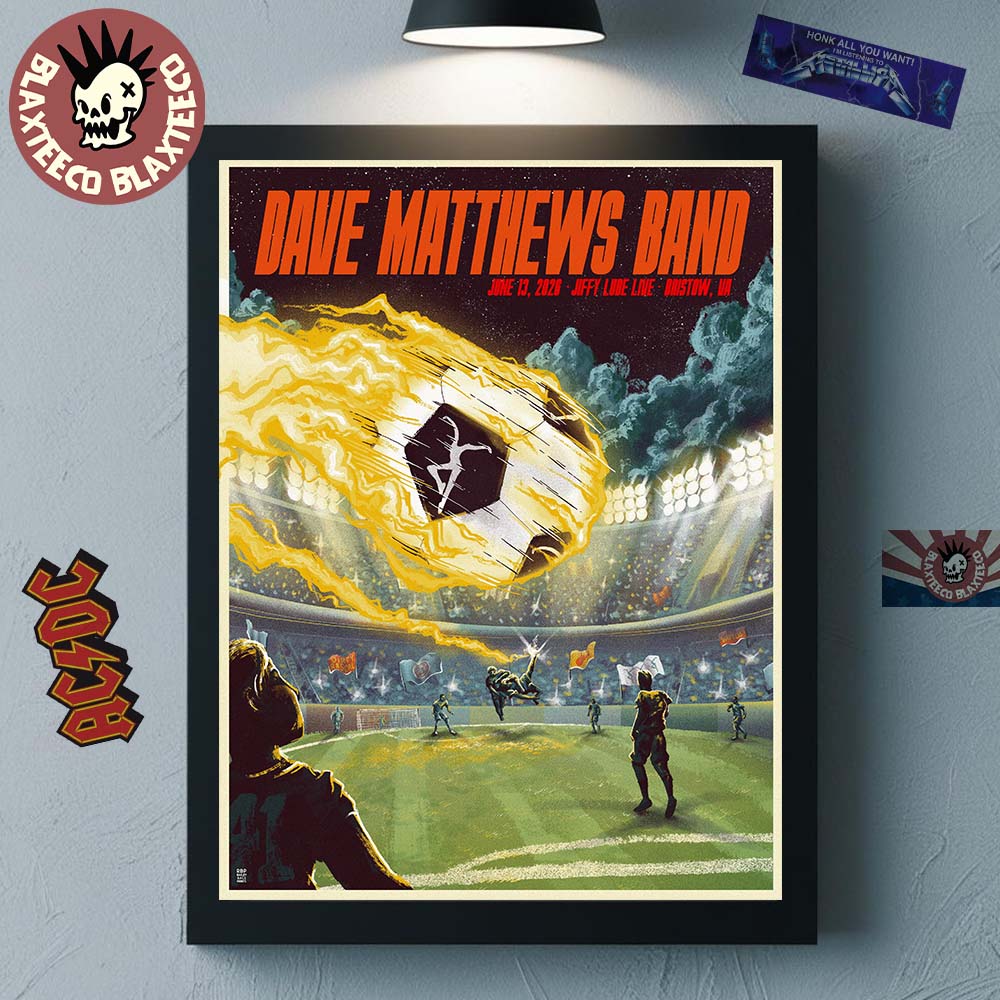 Dave Matthews Band Bristow Virginia 2026 Event Poster At Jiffy Lube Live On June 13 2026 Home Decor Poster Canvas