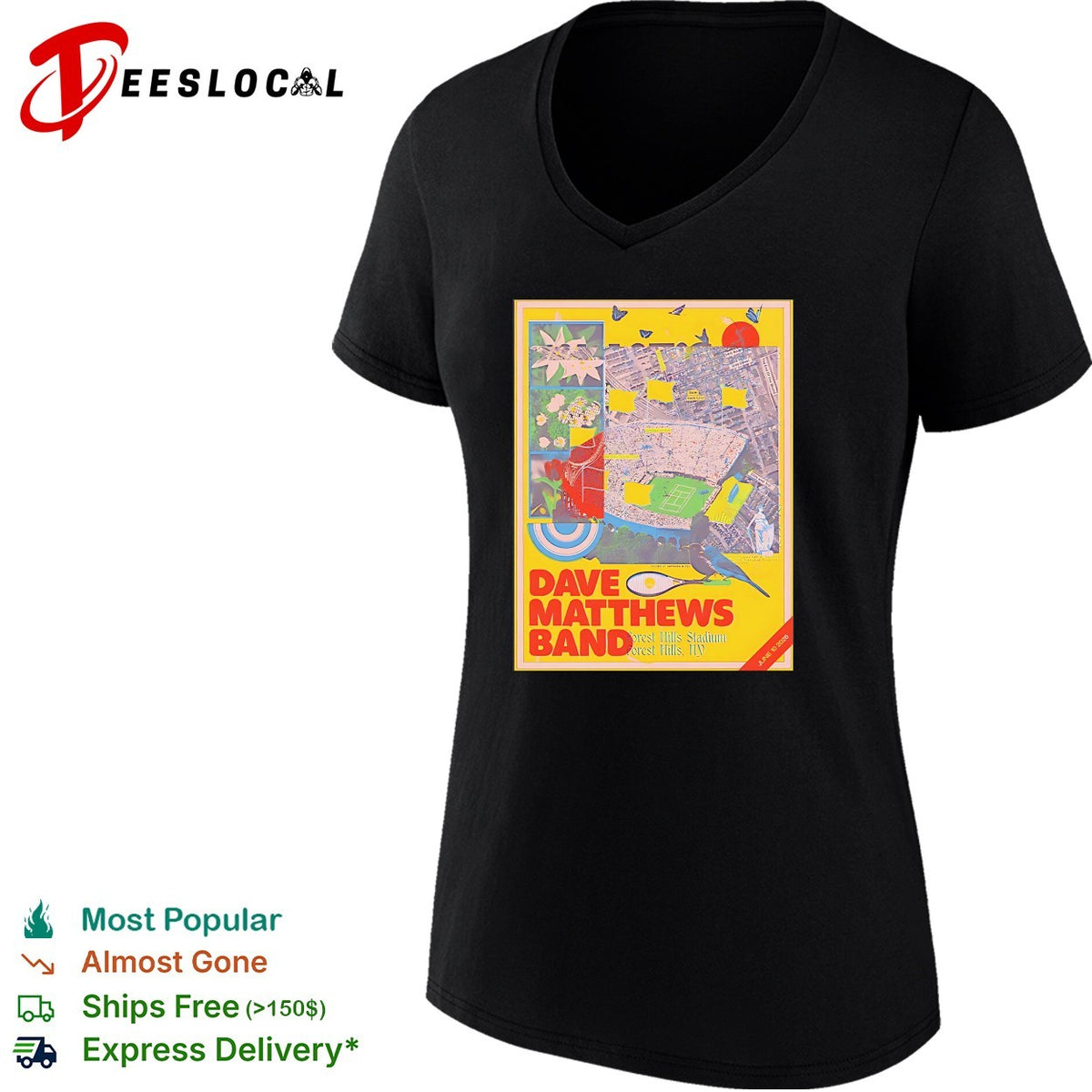 Dave Matthews Band Forest Hills New York 2026 Forest Hills Stadium On June 10 2026 shirt
