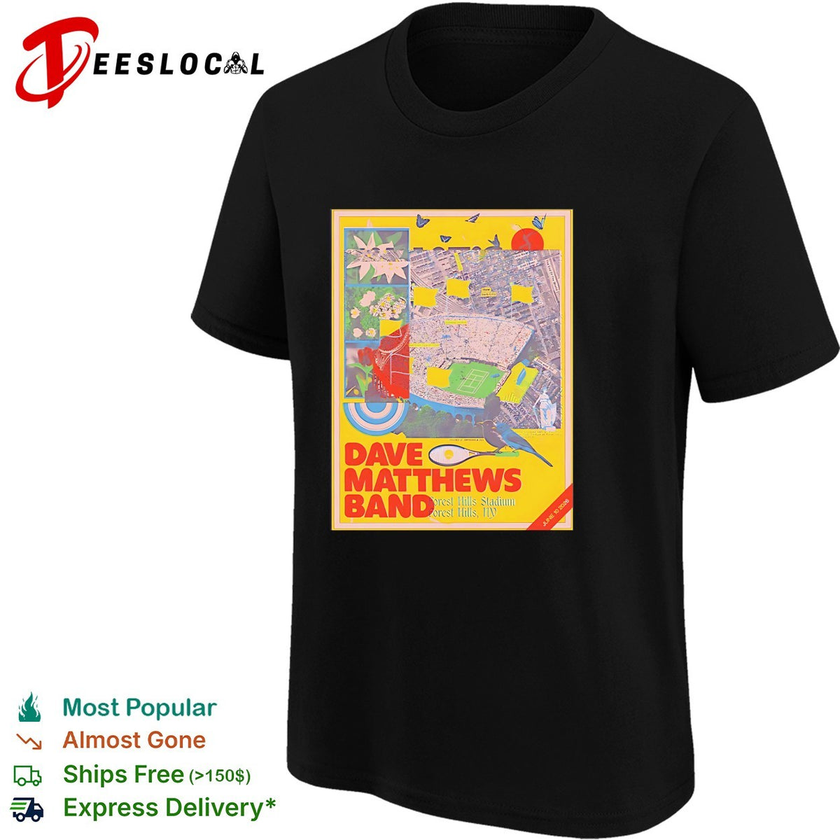 Dave Matthews Band Forest Hills New York 2026 Forest Hills Stadium On June 10 2026 shirt