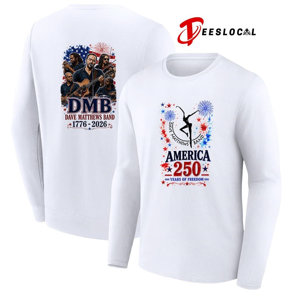 Dave Matthews band America 250 years of freedom graphic shirt