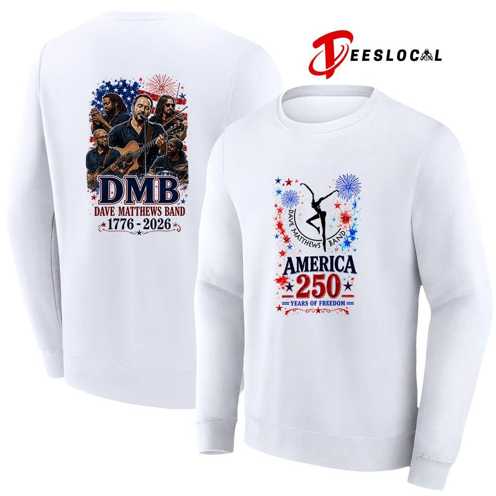 Dave Matthews band America 250 years of freedom graphic shirt