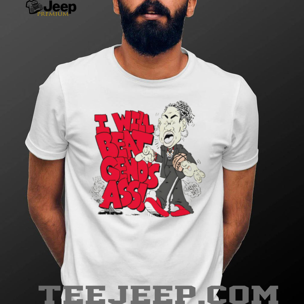 Dawn Staley “I Will Beat Geno’s Ass” Funny Basketball Cartoon T Shirt