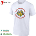 Day Drinking Club suns out rums out cheerful sun beer cocktail retro shirt